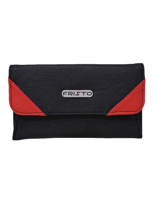 black leatherette regular clutch - 13721960 - Very Small Image - 1
