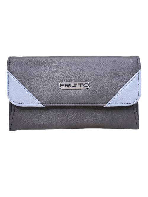 grey leatherette regular clutch - 13721961 - Very Small Image - 1