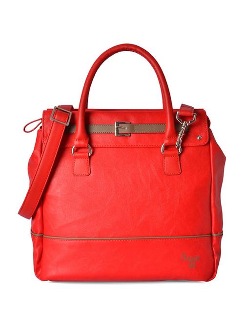 red leatherette regular handbag - 13722100 - Very Small Image - 1