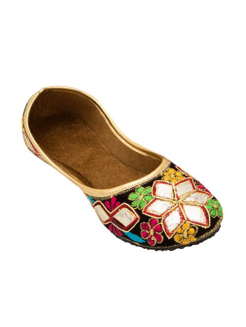 multi colored embroidered slip on jutis - 13725208 - Very Small Image - 1