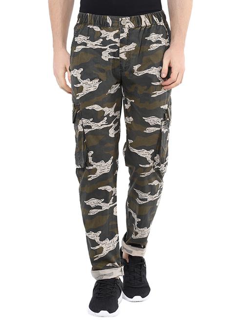 grey cotton casual trousers - 13727036 - Very Small Image - 1