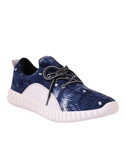 blue fabric lace up sport shoe - 13729725 - Very Small Image - 1