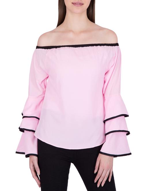 pink poly cotton regular top - 13730801 - Very Small Image - 1