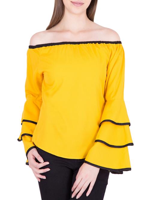 yellow poly cotton regular top - 13730805 - Very Small Image - 1