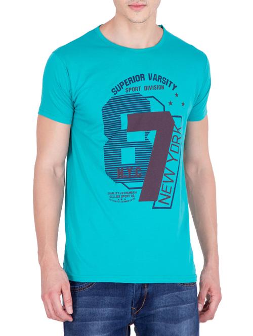 blue cotton t-shirt - 13731485 - Very Small Image - 1