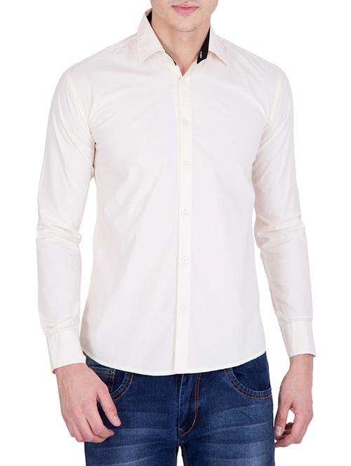 white cotton casual shirt - 13731512 - Very Small Image - 1