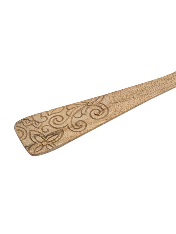 deziworkz brown wooden ladle - 13732360 - Standard Image - 2