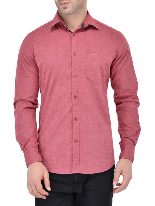 red cotton casual shirt - 13733520 - Very Small Image - 1