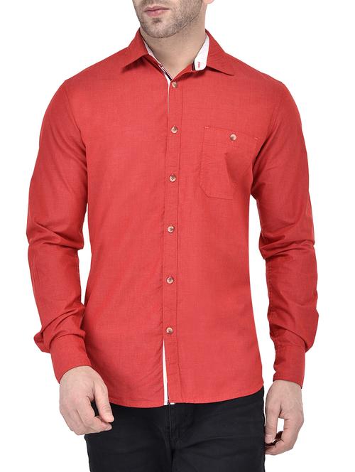 mens solid casual shirt - 13733526 - Very Small Image - 1