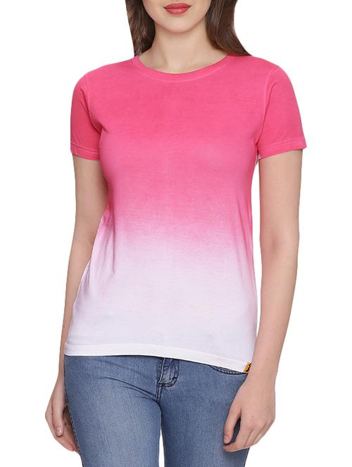 crew neck ombre tee - 13736717 - Very Small Image - 1