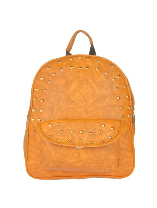 yellow leatherette regular backpack - 13737633 - Very Small Image - 1