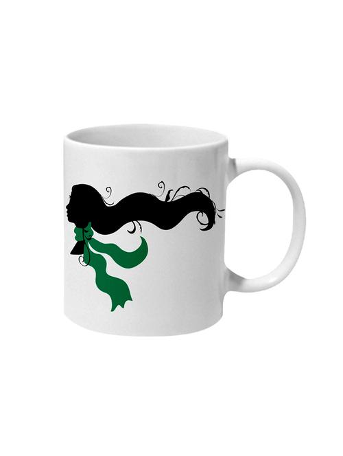 mooch wale confession of a shopaholic green scarf ceramic mug - 13737930 - Very Small Image - 1
