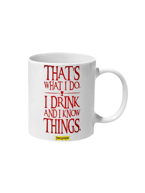 mooch wale i drink and i know things tyrion game of thrones ceramic mug - 13737972 - Very Small Image - 1