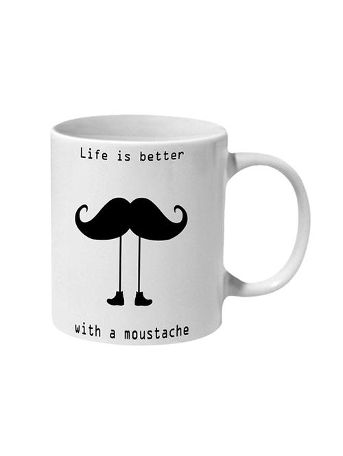 mooch wale life is better with a moustache ceramic mug - 13738085 - Very Small Image - 1