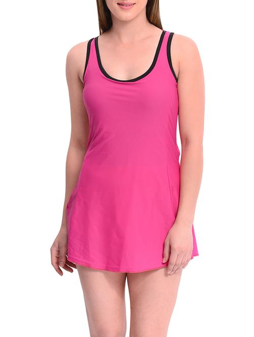pink nylon functional swimsuit - 13738375 - Very Small Image - 1