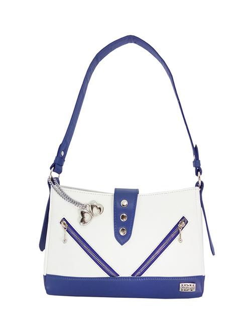 white leatherette hobo handbag - 13740443 - Very Small Image - 1