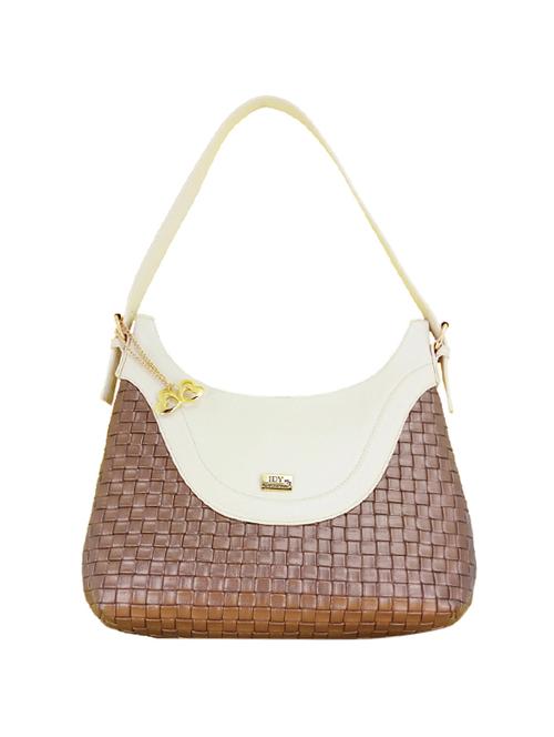 gold leatherette hobo handbag - 13740446 - Very Small Image - 1