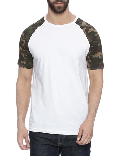 white cotton camouflage t-shirt - 13741993 - Very Small Image - 1