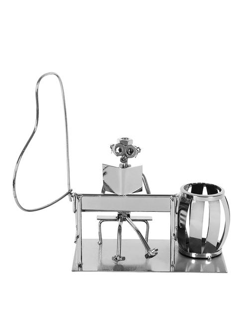 jewel fuel iron metal man playing piano office desk organizer showpiece - 13742935 - Very Small Image - 1