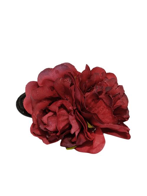 maroon floral rubber band - 13744140 - Very Small Image - 1