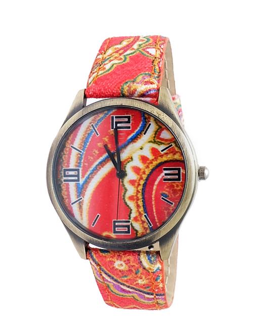 super drool orange printed wrist watch - 13744178 - Very Small Image - 1