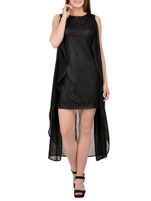 women's layered solid dress - 13746578 - Very Small Image - 1