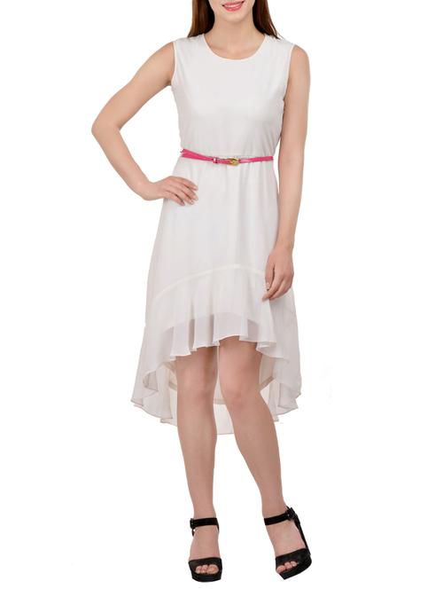 women's high low solid dress - 13746585 - Very Small Image - 1