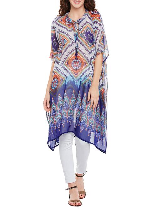 multi georgette kaftan - 13748038 - Very Small Image - 1