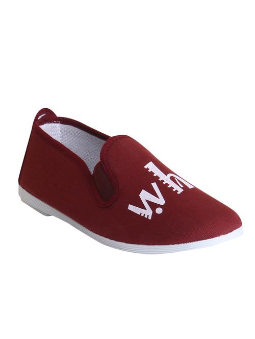 magenta canvas slip on loafers - 13748359 - Very Small Image - 1
