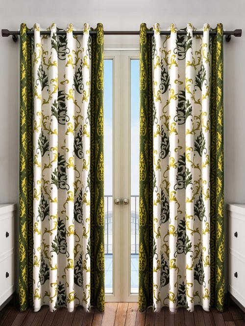 polyester printed set of 2  door curtain - 13748520 - Very Small Image - 1