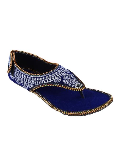 blue fabric ethnic sandals - 13749237 - Very Small Image - 1