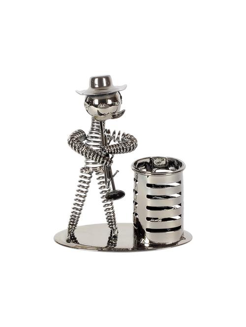 jewel fuel iron musician playing trumpet pen stand showpiece - 13752517 - Very Small Image - 1