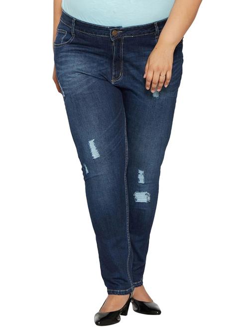 dark blue distressed denim jean - 13756336 - Very Small Image - 1
