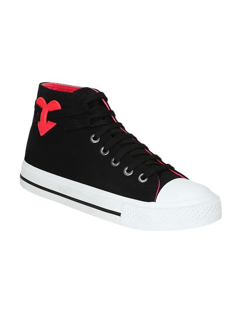 black canvas laceup sneakers - 13758672 - Very Small Image - 1