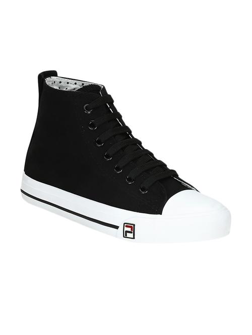 black canvas laceup sneakers - 13758674 - Very Small Image - 1