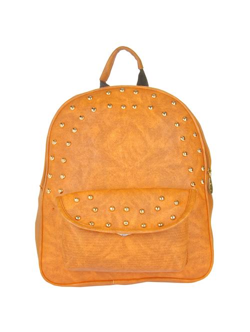 yellow leatherette regular backpack - 13758963 - Very Small Image - 1