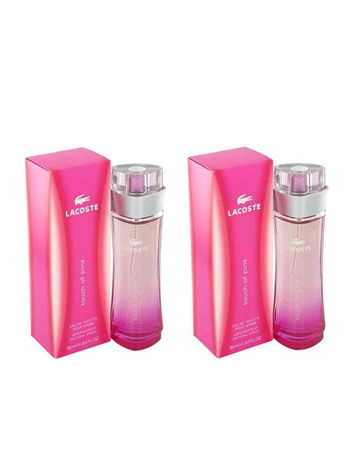 lacoste touch of pink edt pefume for women (set of 2) 180 ml - 13759366 - Very Small Image - 1