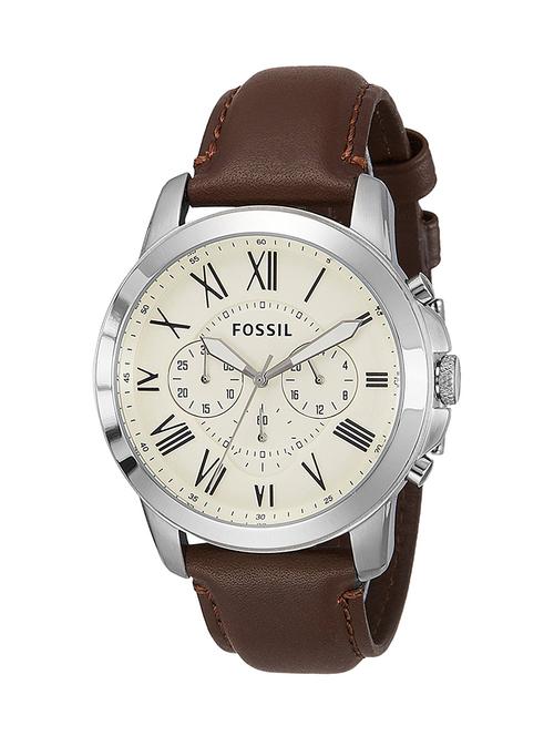 fossil biege dial watch for men - fs4735 - 13759572 - Very Small Image - 1