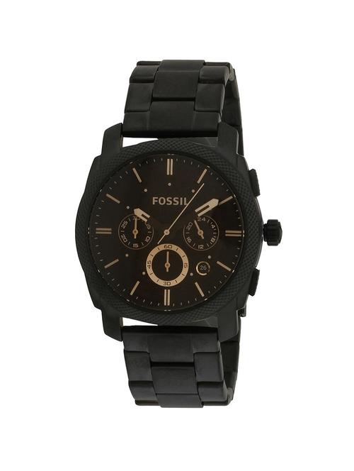 fossil black dial watch for men - fs4682 - 13759582 - Very Small Image - 1