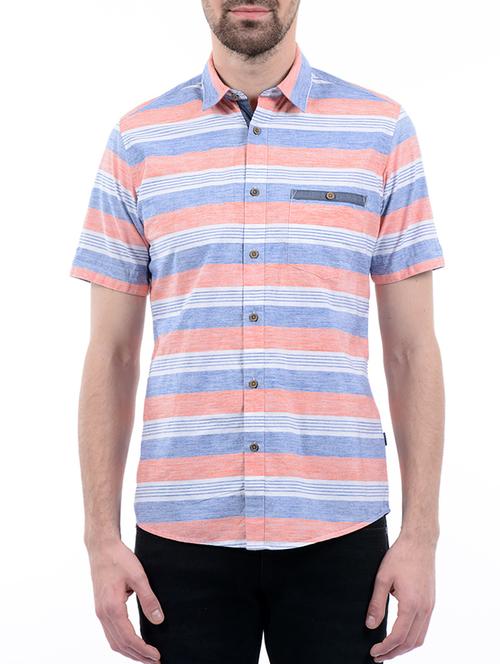 multi colored  cotton casual shirt - 13760174 - Very Small Image - 1