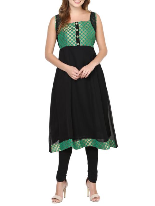 brocade yoke kurta - 13762486 - Very Small Image - 1