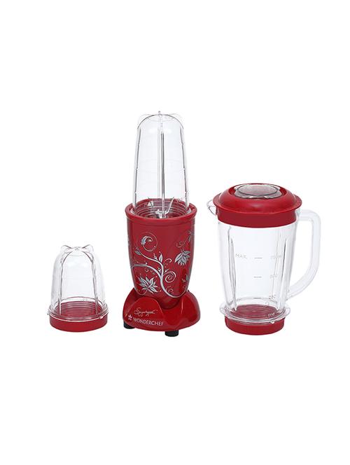 wonderchef nutri-blend red with jar - 13766039 - Very Small Image - 1
