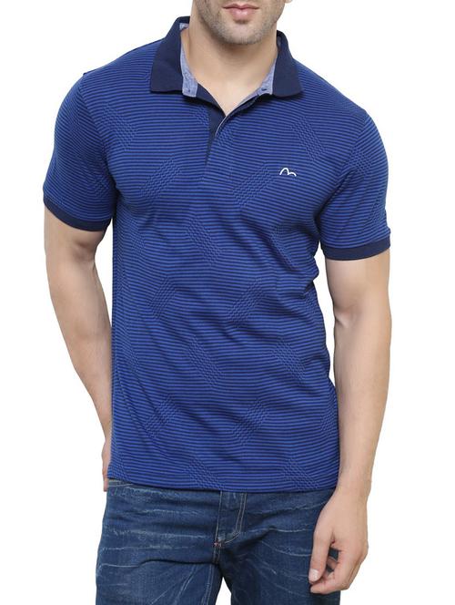 blue cotton t-shirt - 13766503 - Very Small Image - 1