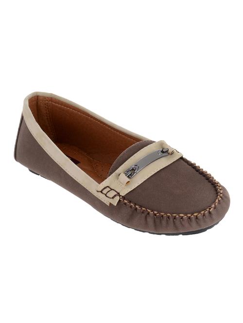 brown fabric slip on loafers - 13766786 - Very Small Image - 1