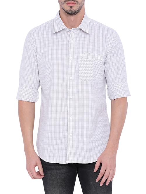 white cotton casual shirt - 13767301 - Very Small Image - 1