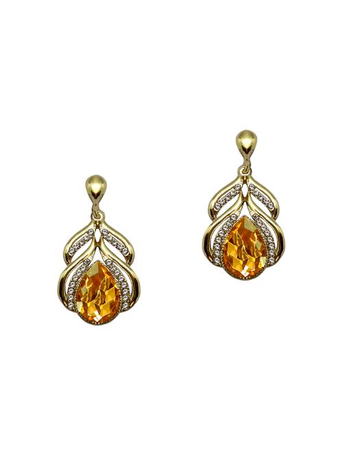 yellow studs earrings - 13768069 - Very Small Image - 1