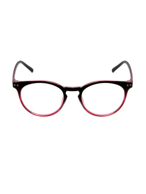 cardon black red round full rim eyeframe - 13768258 - Very Small Image - 1