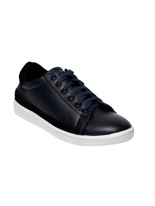 blue leatherette lace up sneaker - 13769753 - Very Small Image - 1