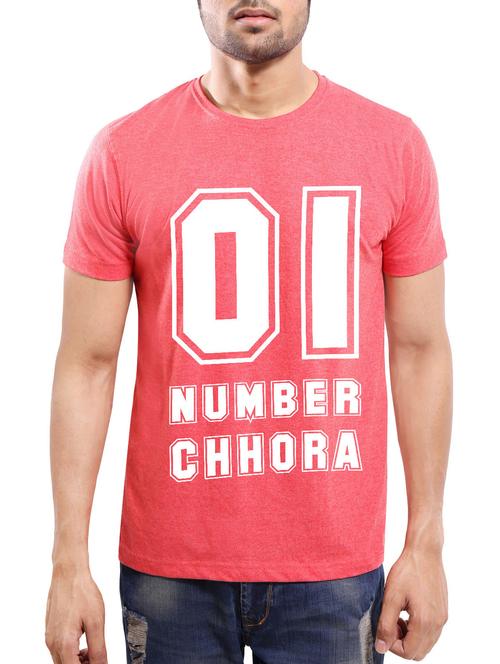 red cotton t-shirt - 13770641 - Very Small Image - 1