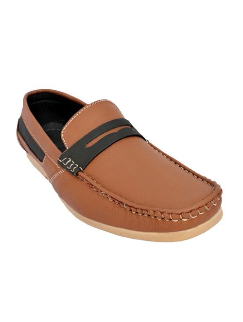 tan leather slip on loafer - 13771417 - Very Small Image - 1